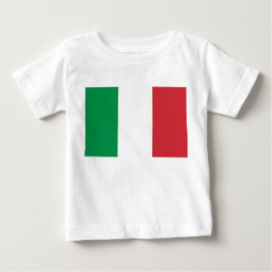 T-shirt do bebê com a bandeira de Italia