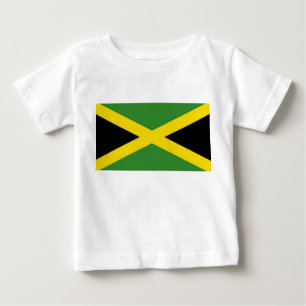 T-shirt do bebê com a bandeira de Jamaica