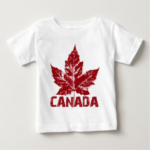 T-shirt do bebê da lembrança de Canadá da camis