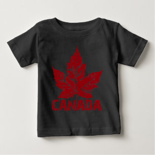 T-shirt do bebê da lembrança de Canadá da camis