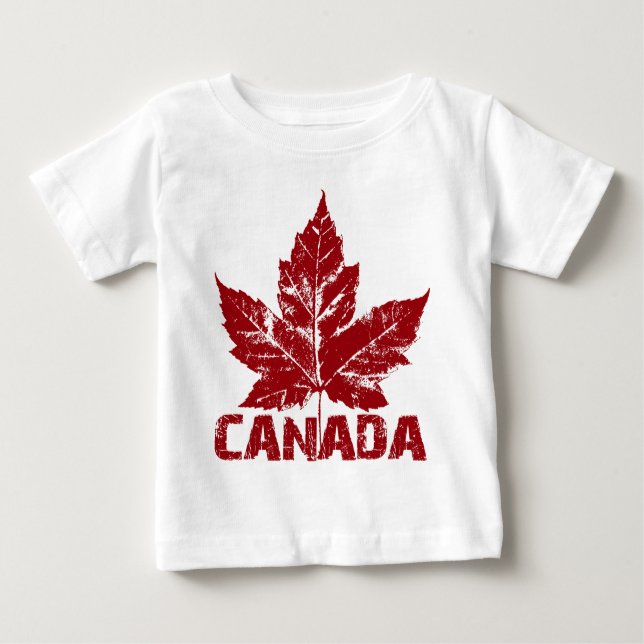 T-shirt do bebê da lembrança de Canadá da camisa (Frente)