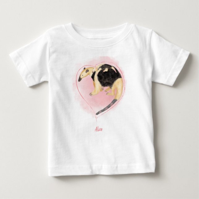 T-shirt do bebê da mãe e do bebê (branco) (Frente)