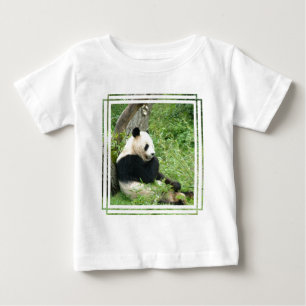 T-shirt do bebê da panda