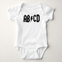 T-shirt do bebê de ABCD