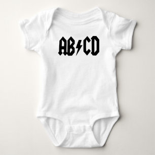 T-shirt do bebê de ABCD