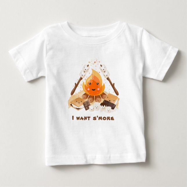 T-shirt do Bebê de Campfire (Frente)