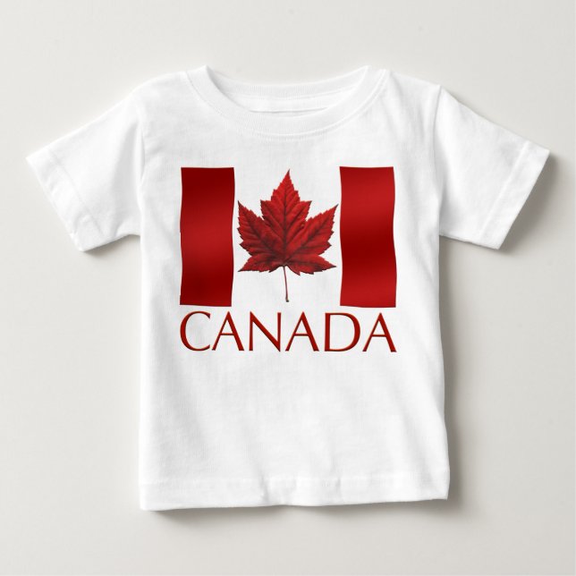 T-shirt do bebê de Canadá do t-shirt do bebê da (Frente)