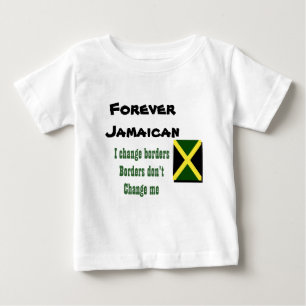 T-shirt do bebê de Jamaica