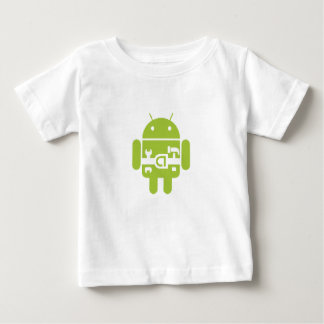T-shirt do bebê do Android
