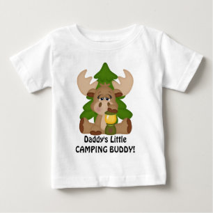 t-shirt do bebê do camping do pai
