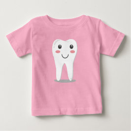 T-shirt do bebê do dente do bebê primeiro