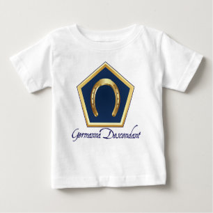 T-shirt do bebê do descendente de Germanna