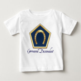 T-shirt do bebê do descendente de Germanna
