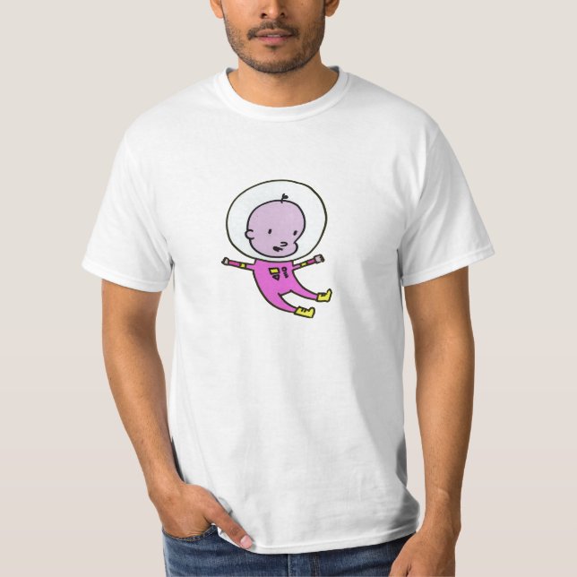 T-SHIRT DO BEBÊ DO ESPAÇO (Frente)
