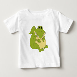 T-shirt do bebê do jacaré dos desenhos animados