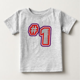 T-shirt do bebê do número um