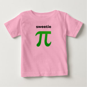 T-shirt do bebê do Pi do docinho