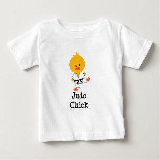 T-shirt do bebê do pintinho do judo