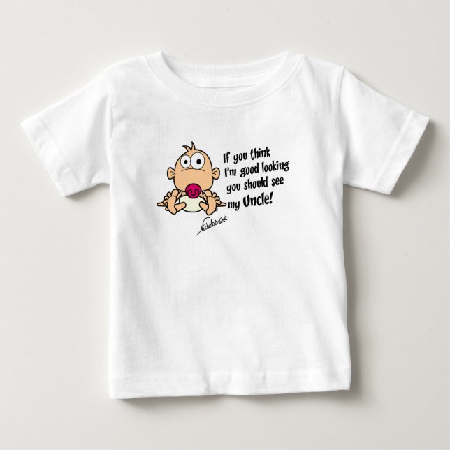 T-shirt do bebê do tio (Frente)