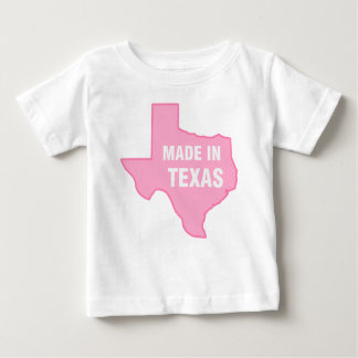 T-shirt do bebê - feito em Texas