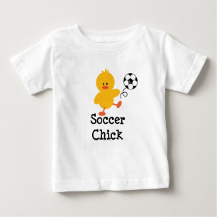 T-shirt do bebê Pintinho de futebol