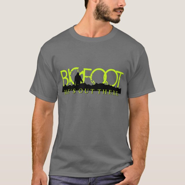 T-shirt do Bigfoot dos homens (Frente)