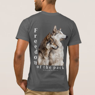 T-shirt do bloco de lobo