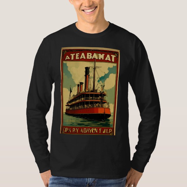 T-SHIRT DO BOAT DE VAPOR (Frente)