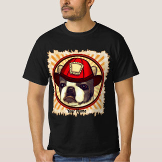 T-Shirt do Bombeiro de Boston Terrier