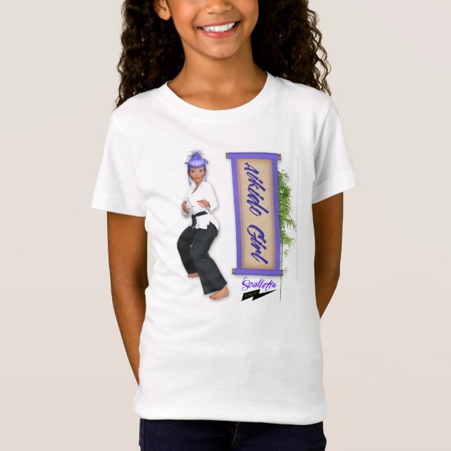 T-shirt Do "boneca T da menina Aikido" de Scolletta (Frente)