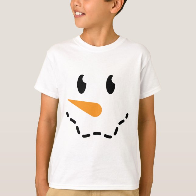 T-shirt do boneco de neve do menino (design 2) (Frente)