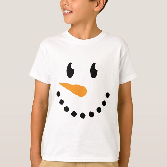 T-shirt do boneco de neve do menino (design 3) (Frente)