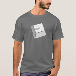 T-shirt do botão do escape