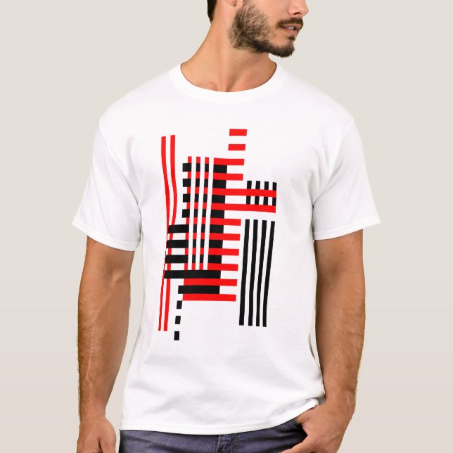 T-shirt do branco da coleção do Bauhaus (Frente)