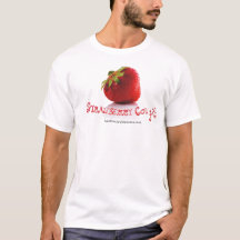 T-shirt do branco da MORANGO COUGH™