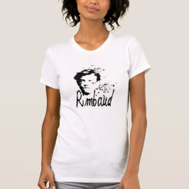 T-shirt do branco das mulheres de RIMBAUD