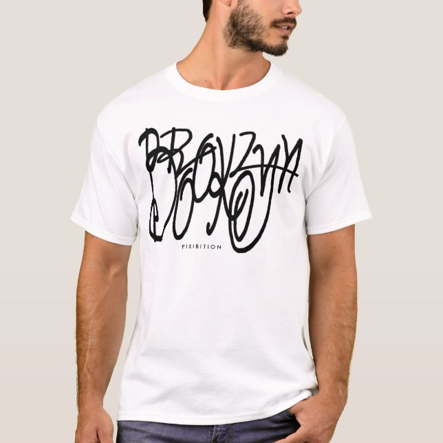 T-shirt do branco de Brooklyn (Frente)