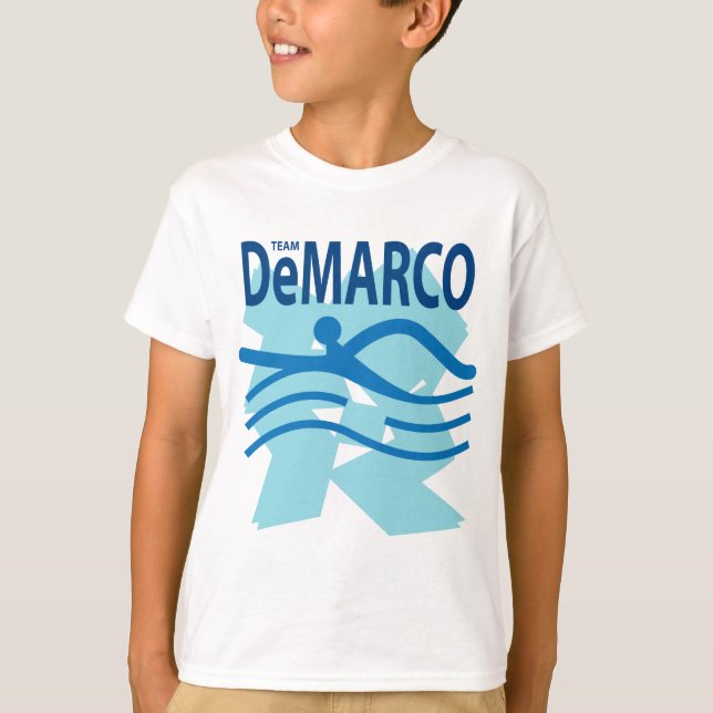 T-shirt do branco de DeMarco da equipe (Frente)