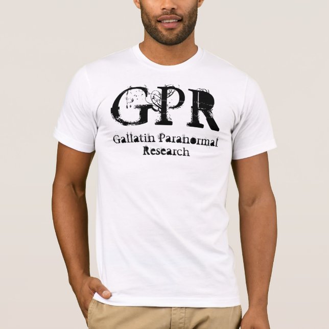 T-shirt do branco de GPR Classyfont (Frente)