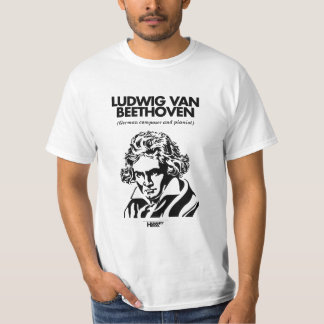 T-shirt do branco de Ludwig van Beethoven