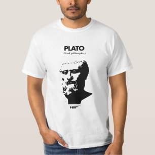 T-shirt do branco de Plato