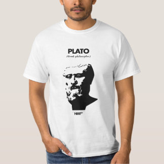 T-shirt do branco de Plato