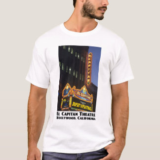 T-shirt do branco do teatro do EL Capitan