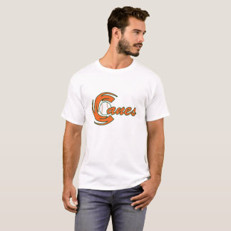 T-shirt do branco dos homens dos bastões