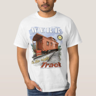 T-shirt do caboose da estrada de ferro do vale de