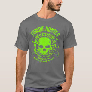 T-shirt do caçador do zombi