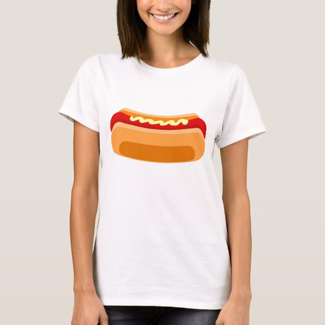 T-shirt do cachorro quente (Frente)