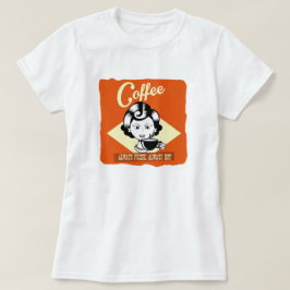 T-Shirt do Café da Mulher Retro