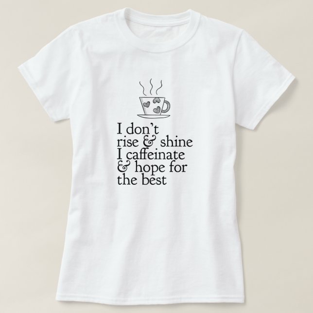 T-Shirt do Café Lover (Frente do Design)
