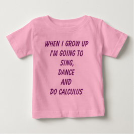 T-shirt Do Calculus - Bebê do Poder Menino